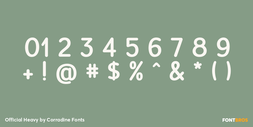 Official Heavy Font Poster #4