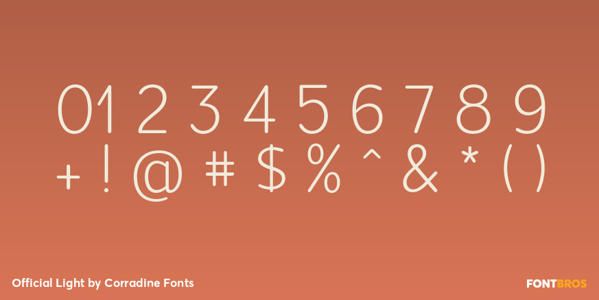 Official Light Font Poster #1