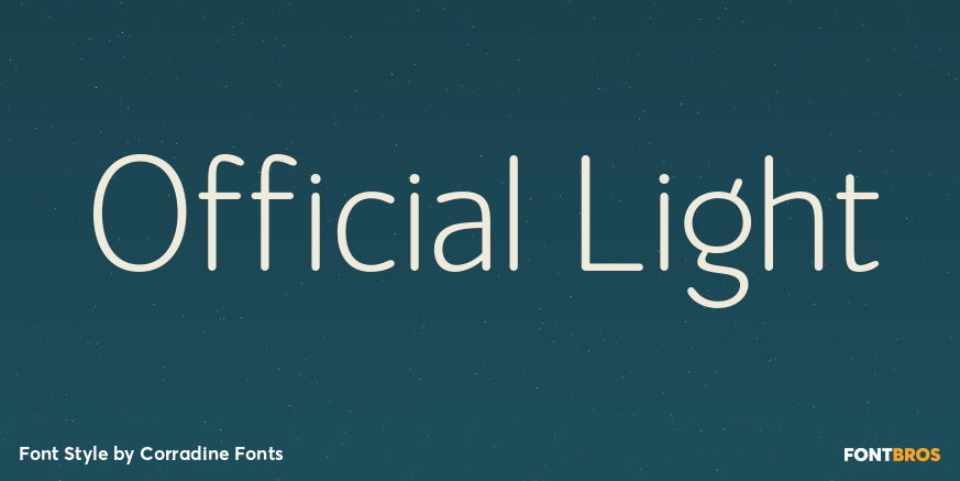 Official Light Font Poster #1