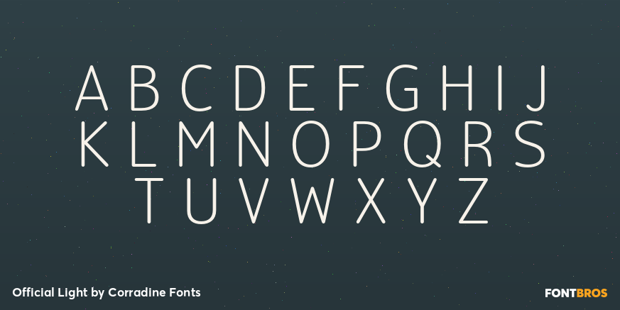 Official Light Font Poster #2