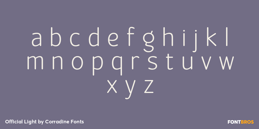 Official Light Font Poster #3