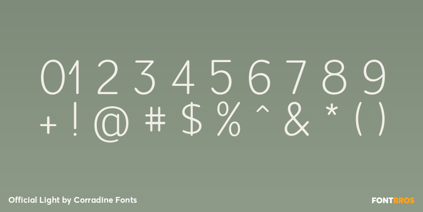 Official Light Font Poster #4