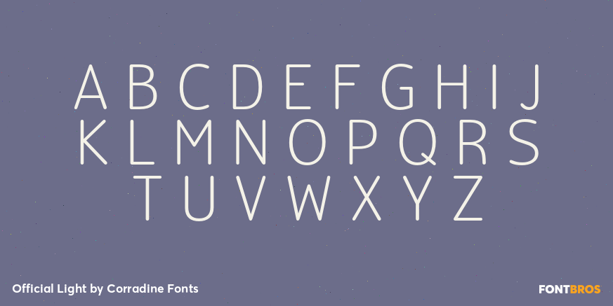 Official Light Font Poster #1