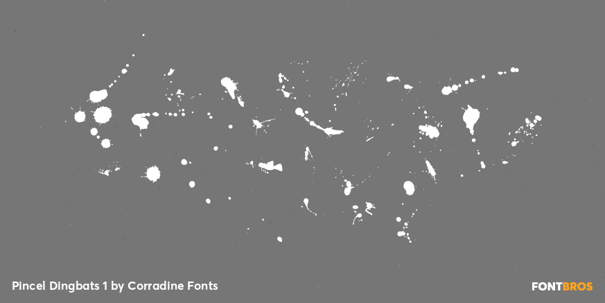 Pincel Dingbats 1 Font Poster #2