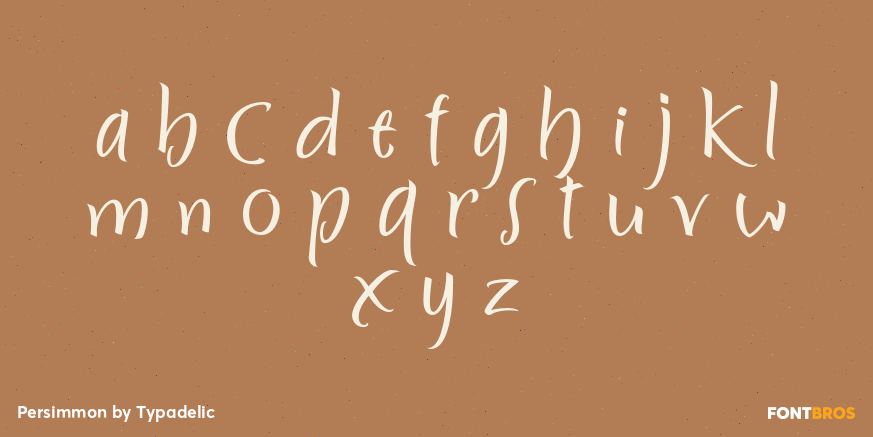 Persimmon Font Poster #3