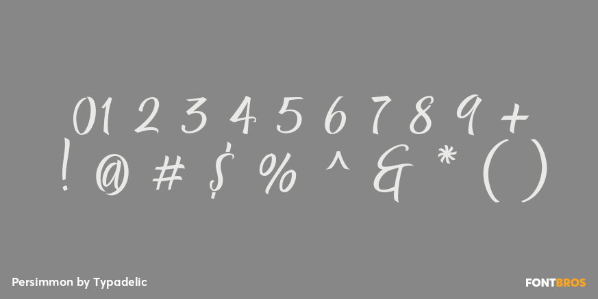 Persimmon Font Poster #4