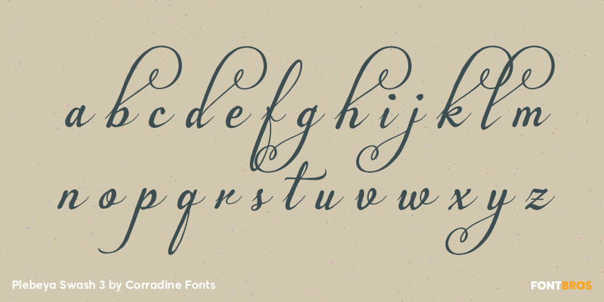 Plebeya Swash 3 Font Poster #3