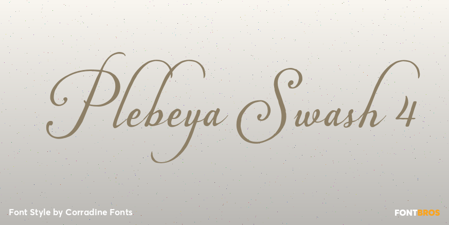 Plebeya Swash 4 Font Poster #1