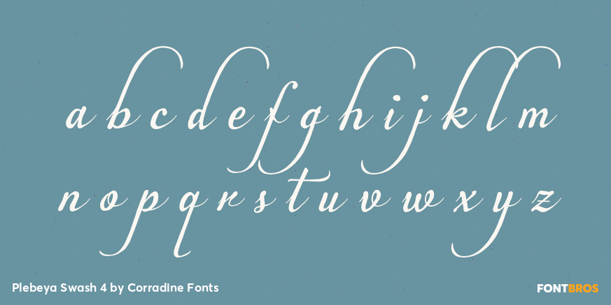 Plebeya Swash 4 Font Poster #1
