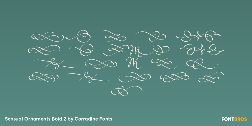 Sensual Ornaments Bold 2 Font Poster #1