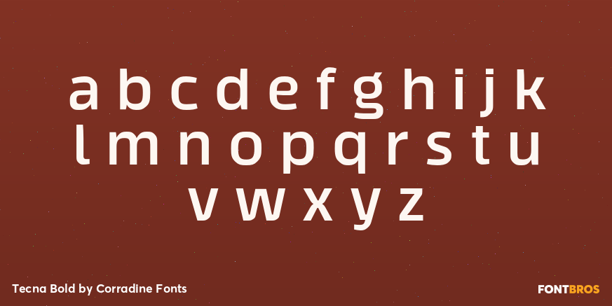 Tecna Bold Font Poster #3