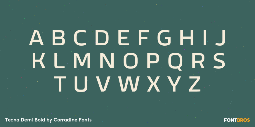 Tecna Demi Bold Font Poster #2