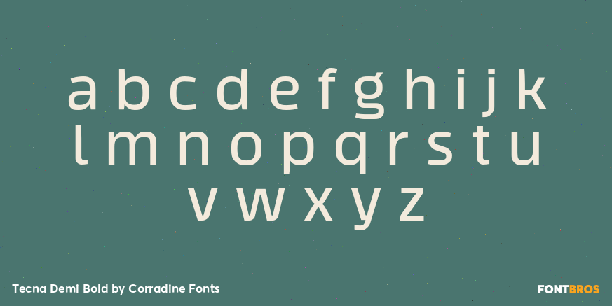 Tecna Demi Bold Font Poster #3