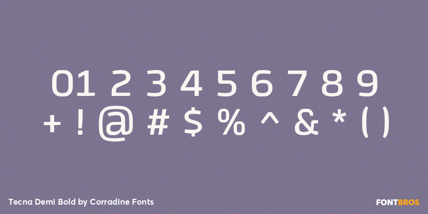Tecna Demi Bold Font Poster #4