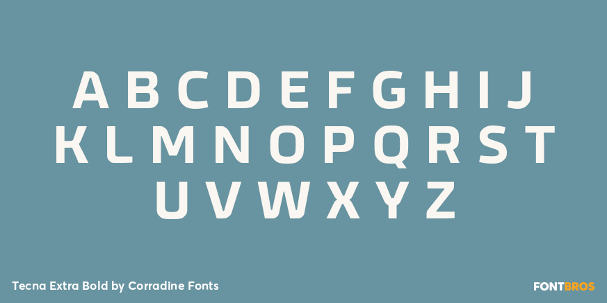 Tecna Extra Bold Font Poster #2
