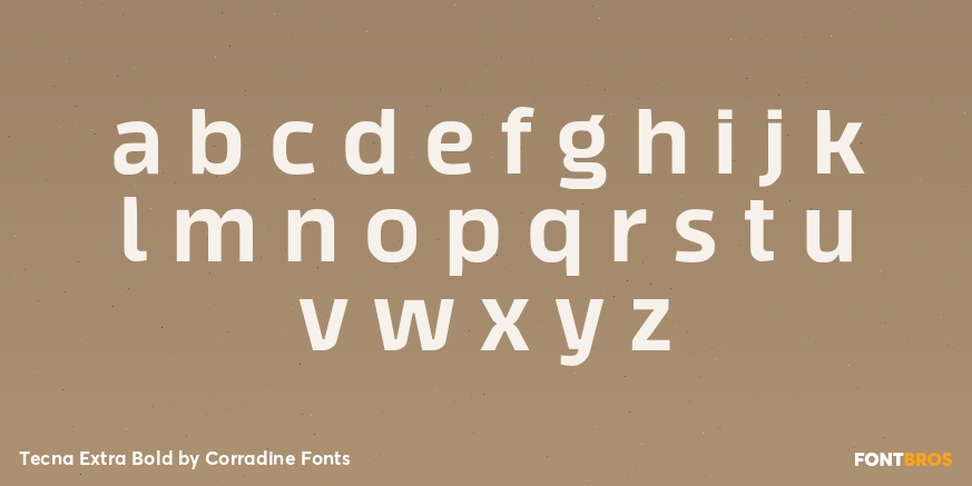 Tecna Extra Bold Font Poster #3