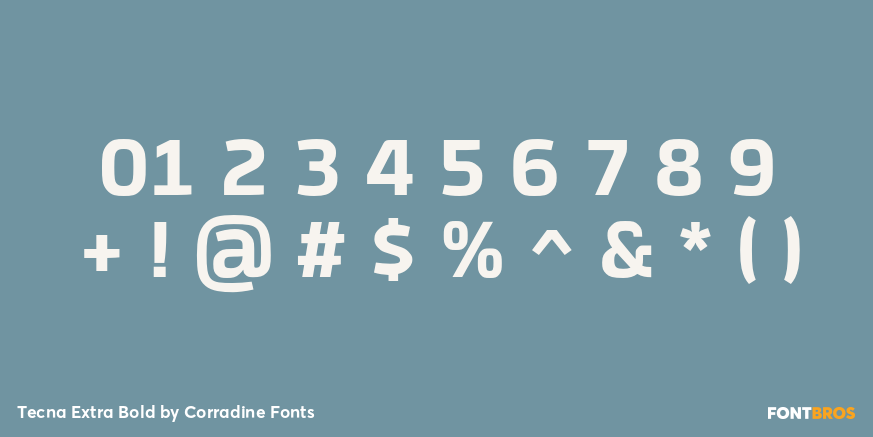 Tecna Extra Bold Font Poster #4