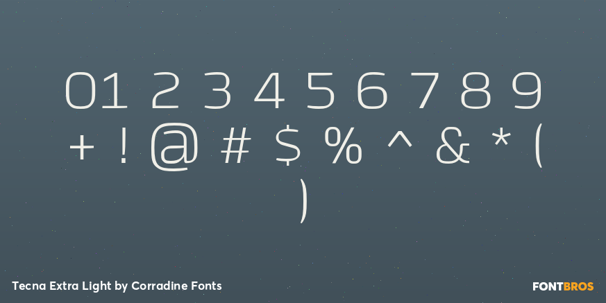 Tecna Extra Light Font Poster #4