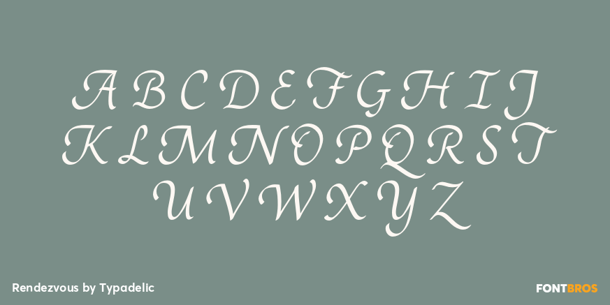 Rendezvous Font Poster #2