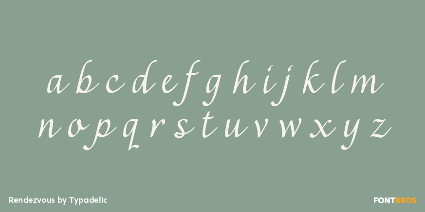 Rendezvous Font Poster #3