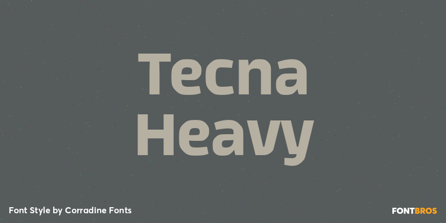 Tecna Heavy Font Poster #1