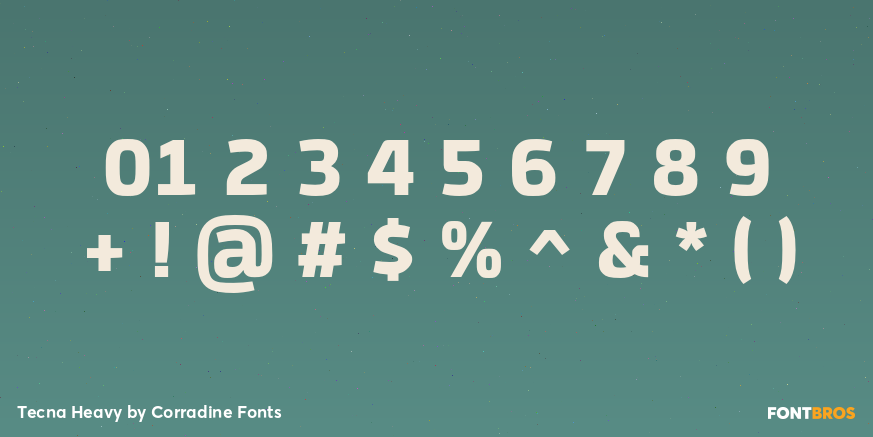 Tecna Heavy Font Poster #1