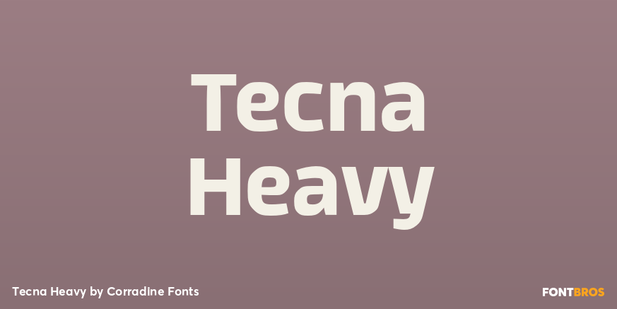 Tecna Heavy Font Poster #1