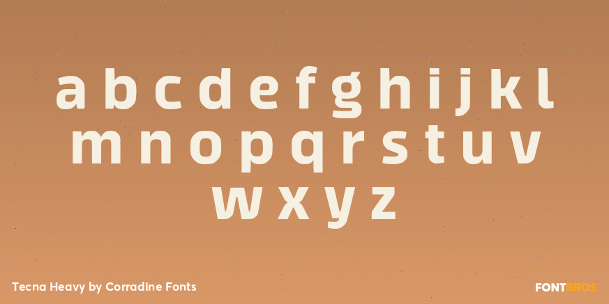 Tecna Heavy Font Poster #3