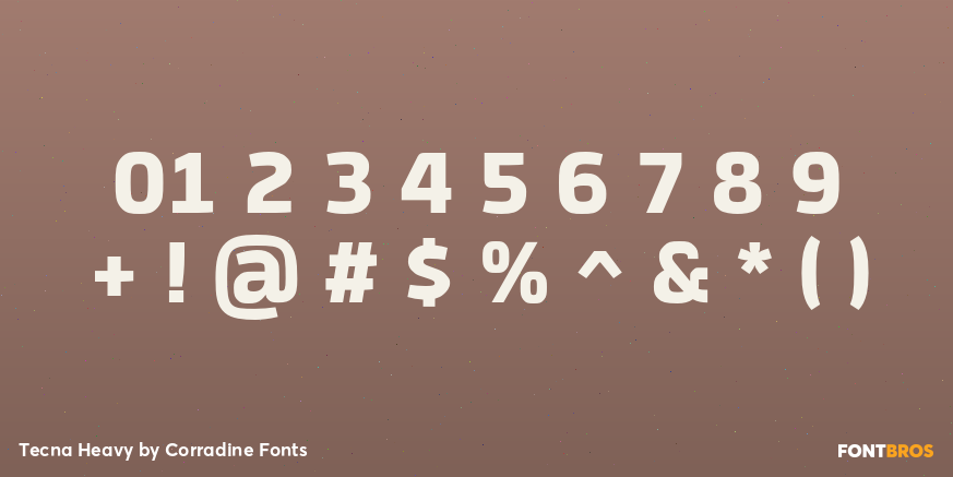 Tecna Heavy Font Poster #4