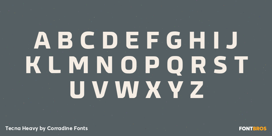 Tecna Heavy Font Poster #1