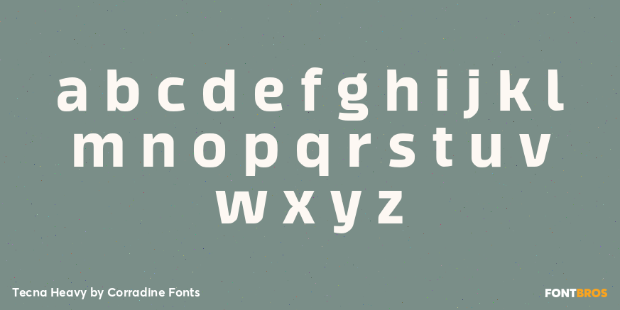 Tecna Heavy Font Poster #1