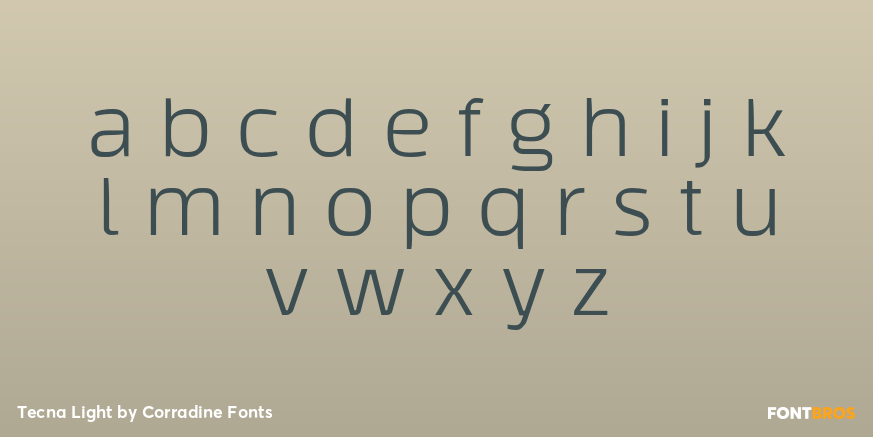 Tecna Light Font Poster #3