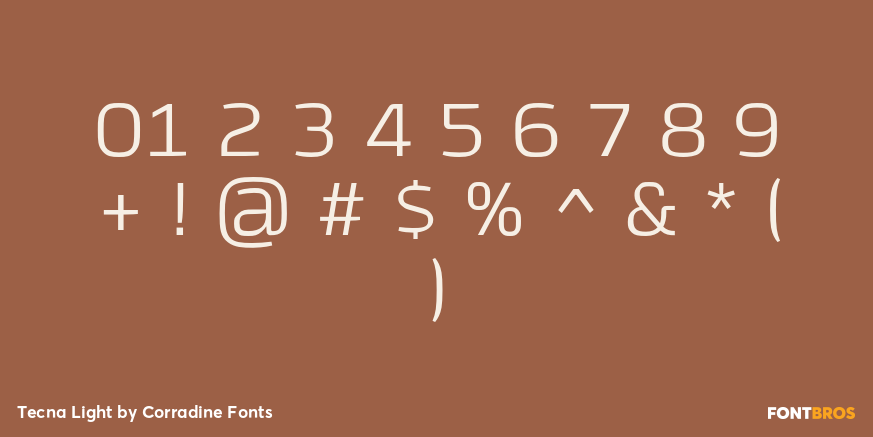 Tecna Light Font Poster #4