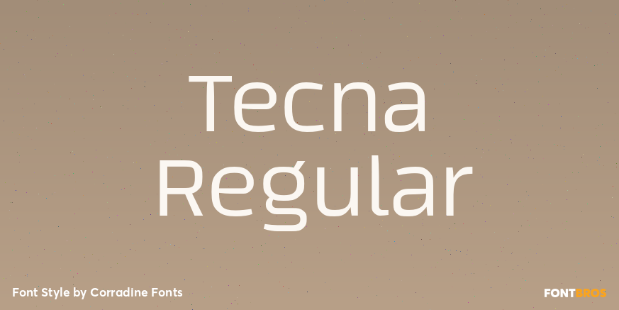 Tecna Regular Font Poster #1