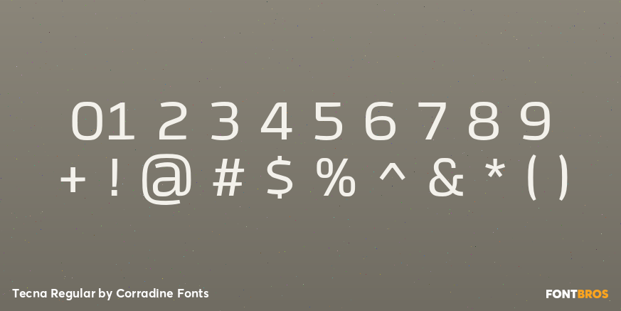 Tecna Regular Font Poster #1