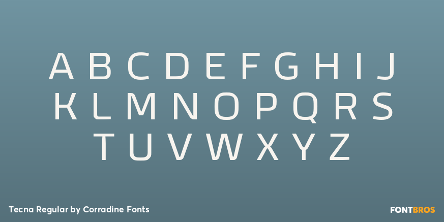 Tecna Regular Font Poster #2