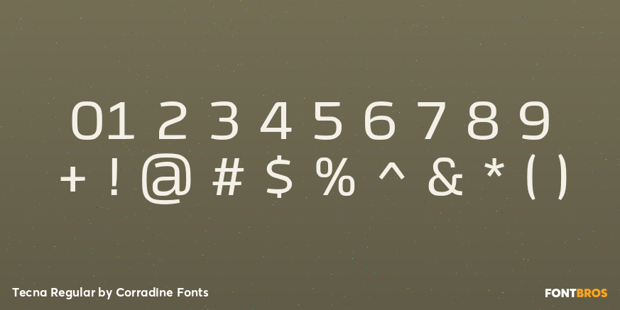 Tecna Regular Font Poster #4