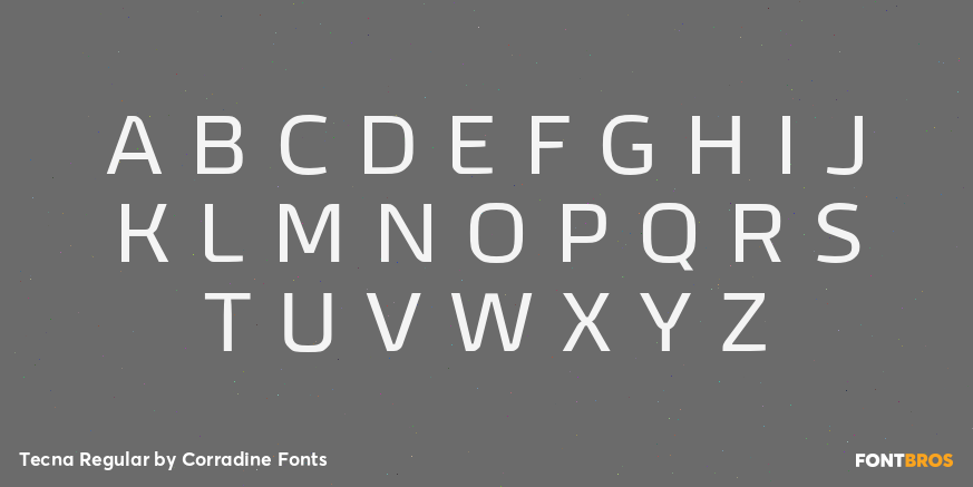 Tecna Regular Font Poster #1