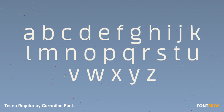 Tecna Regular Font Poster #1