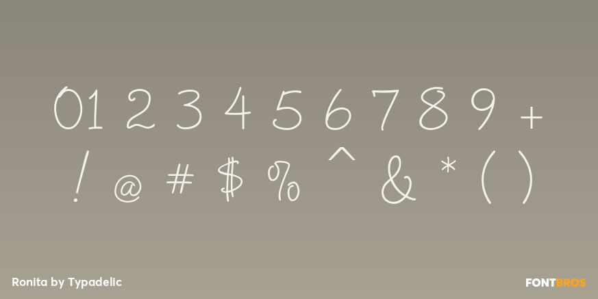 Ronita Font Poster #4