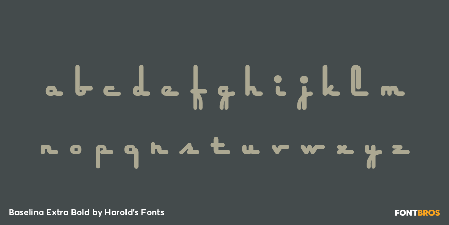 Baselina Extra Bold Font Poster #3