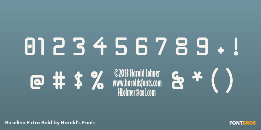 Baselina Extra Bold Font Poster #4