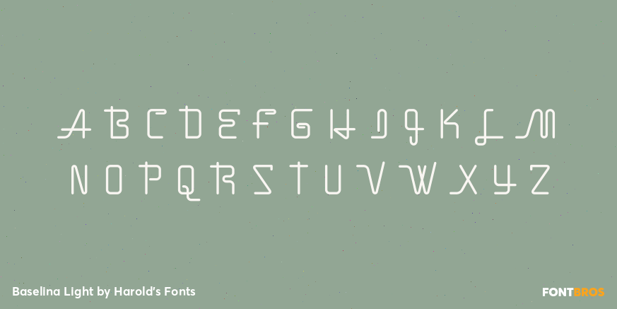 Baselina Light Font Poster #2