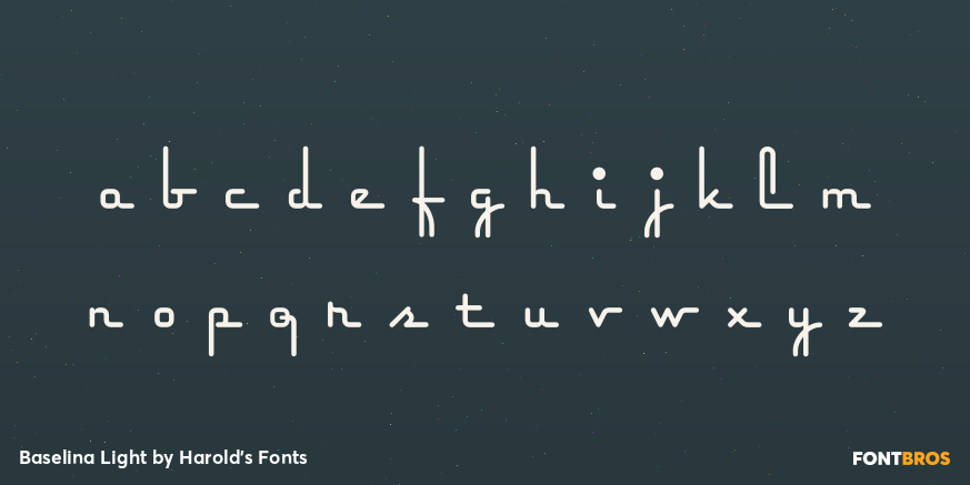 Baselina Light Font Poster #3