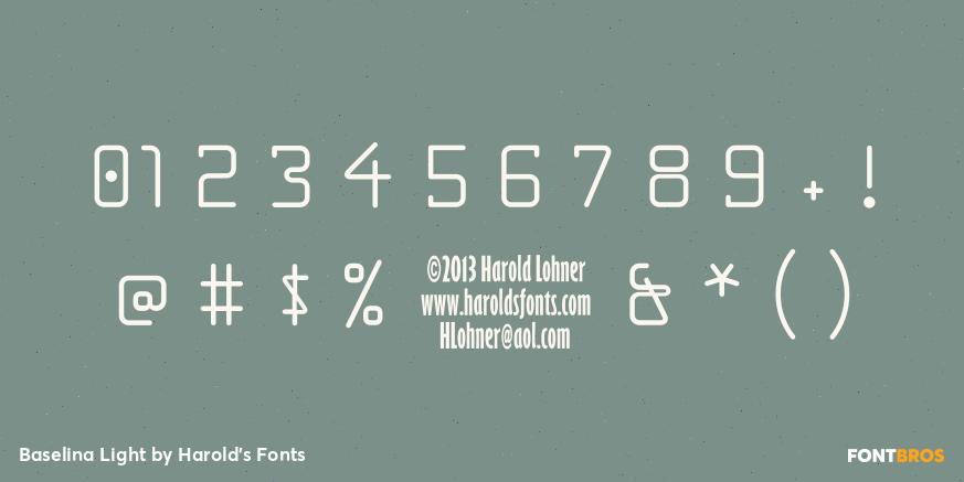 Baselina Light Font Poster #4