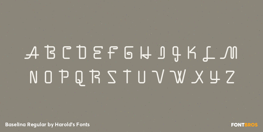 Baselina Regular Font Poster #2