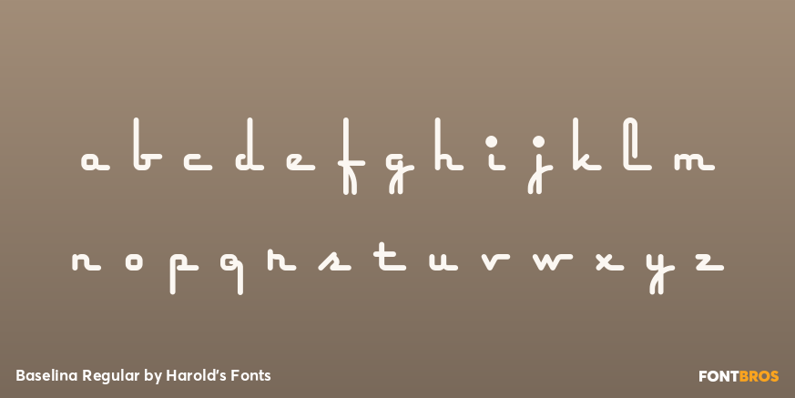 Baselina Regular Font Poster #3