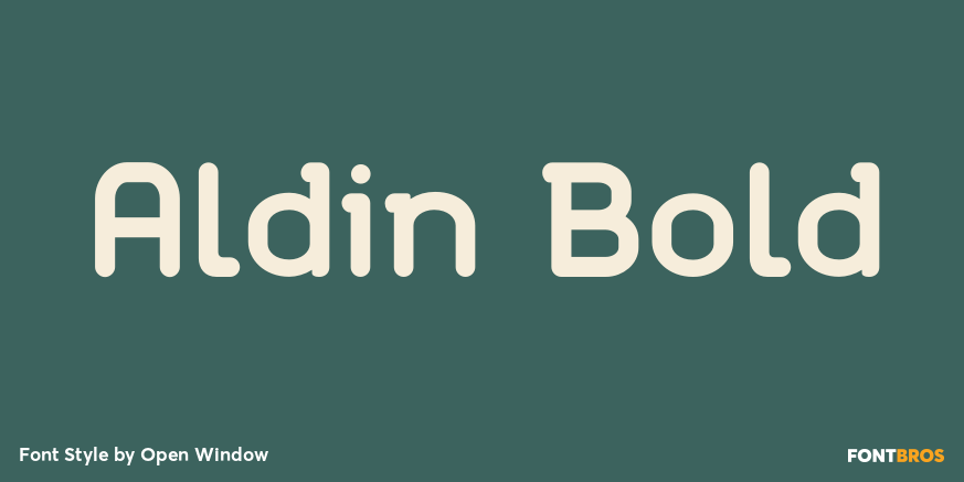 Aldin Bold Font Poster #1