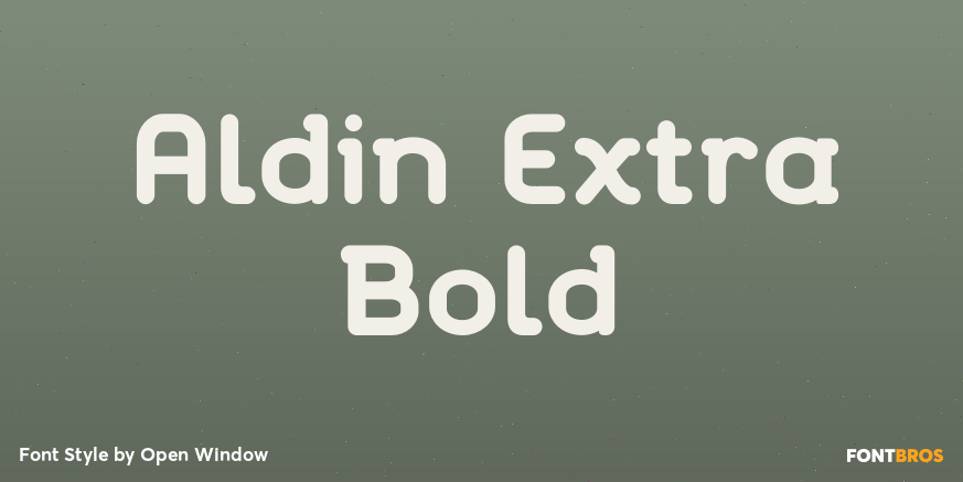 Aldin Extra Bold Font Poster #1