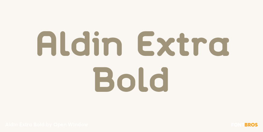 Aldin Extra Bold Font Poster #1